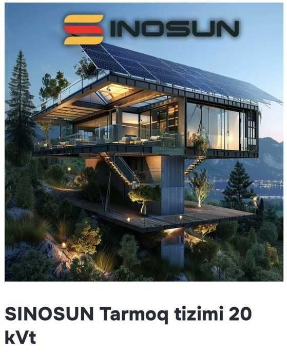 Солнечные панели | Quyosh panel | 10 квт 34.5млн | Под ключ | JINKO-10