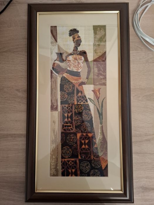 Goblen Femeie Africana 15 x 40 cm