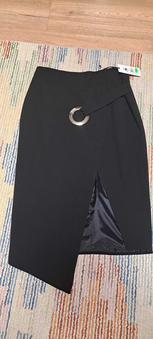 Fusta dama, iarna, poliester, negru