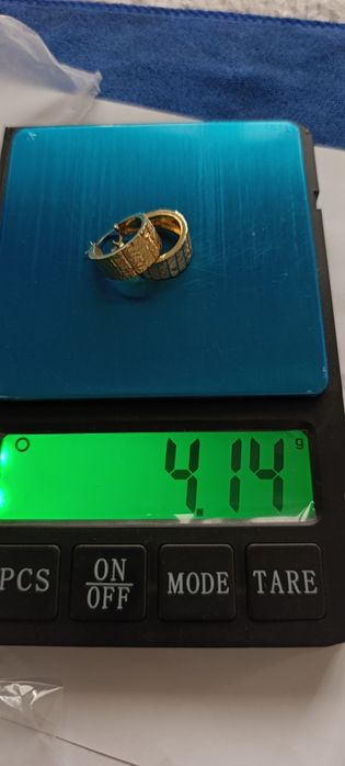 Золотые серьги цвет жёлтый, проба 585,вес 4,14 гр