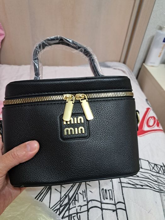 Қара бочок сумка мяу-мяу