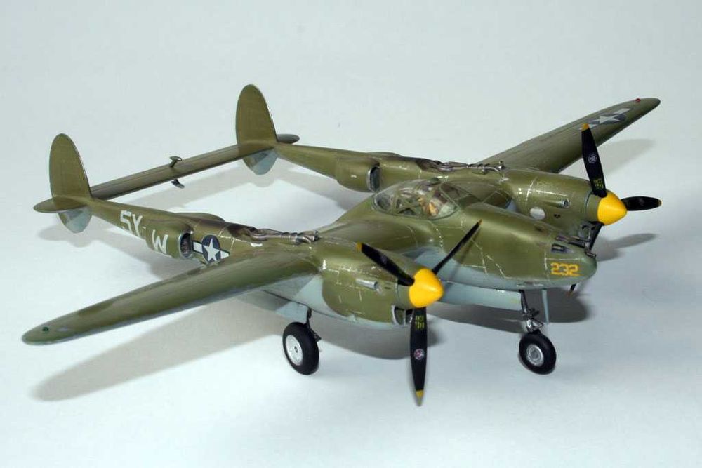 сборная модель самолет истребитель P-38 Lightning 1/72 NOVO СССР!