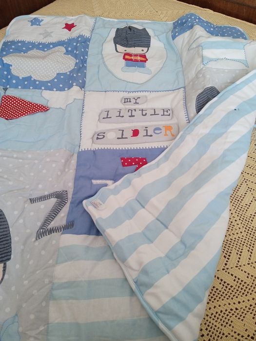 НОВ Пълен спален комплект за бебе Bizzi Growin My Little Soldier