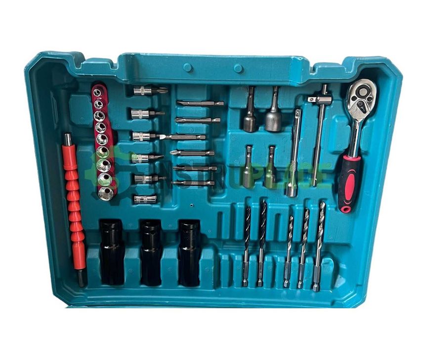 Акумулаторен БЕЗЧЕТКОВ Гайковерт Makita 36v 8ah Макита 35 части