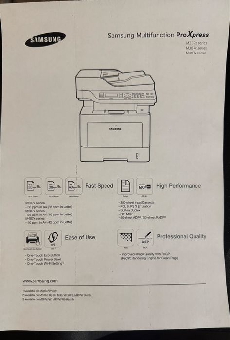 Продам принтер МФУ SAMSUNG M3870FD/Доставка