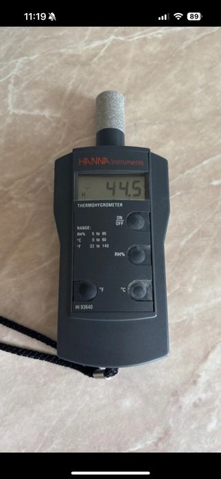 Vand termohigrometru compact Hanna Instruments hi 93640 cu senzor