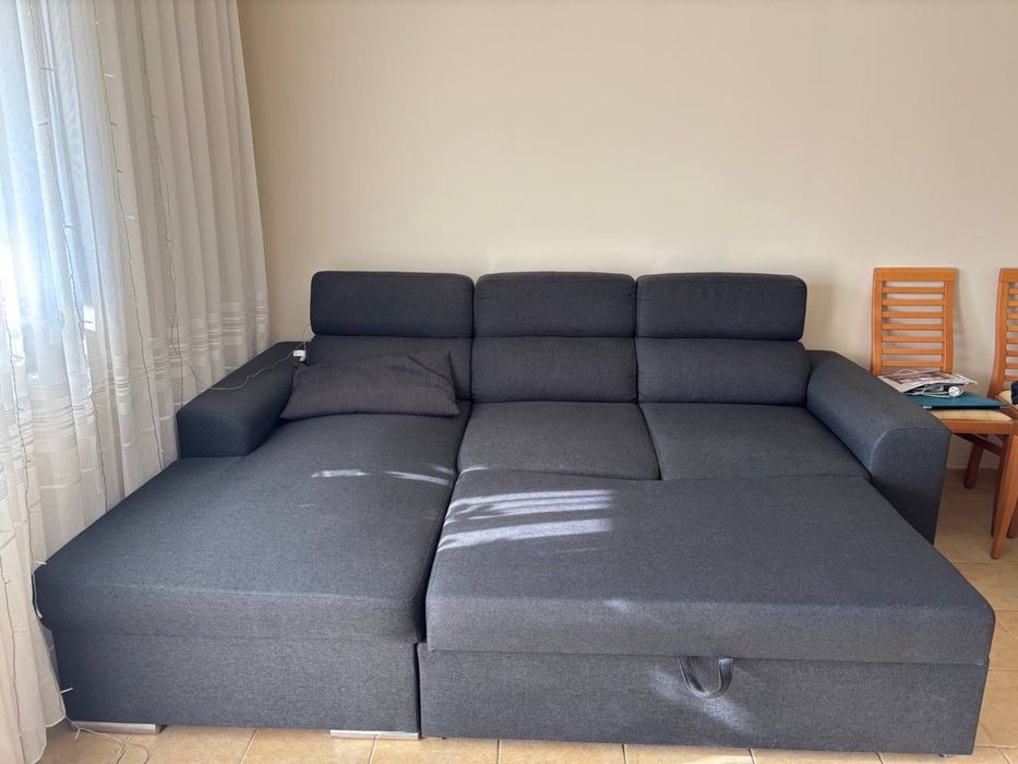 Разтегателен ъглов диван