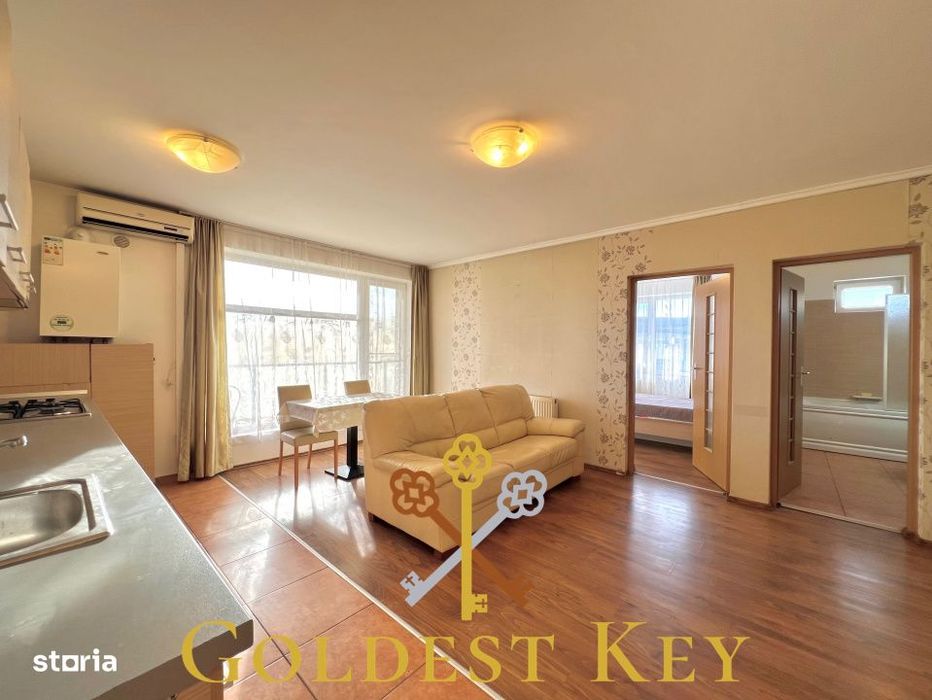 Apartament mobilat si utilat, 2 camere la 55mp si terasa! Zona Petrom