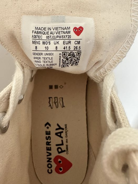 Кецове COMME des GARÇONS Converse