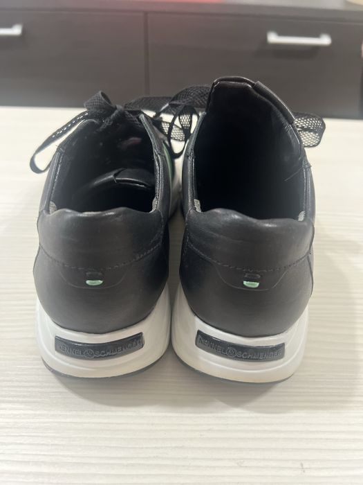 Sneakers premium Kennel & Schmenger piele naturală negri, mărimea 39