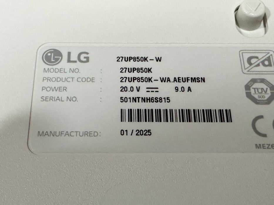 Монитор LG 27UP850K-W 27” 4K UHD IPS – White