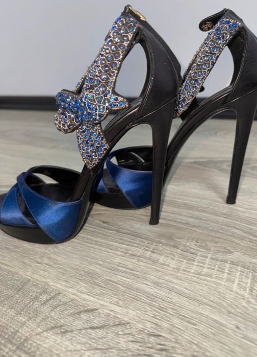 Sandale cu toc Roberto Cavalli