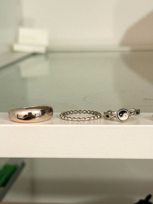 Lote 5 inele boho vintage stil - purtate putin