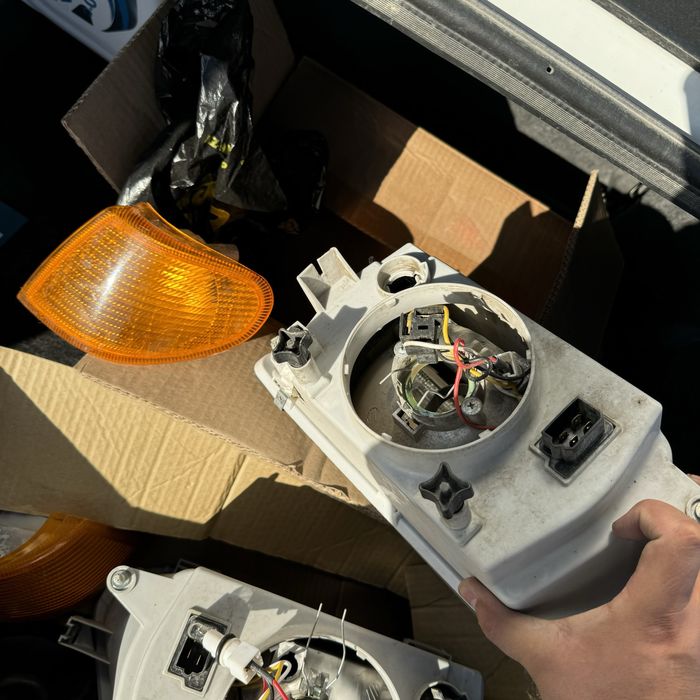 фара 2114-15 + лампочки лед (желтые)