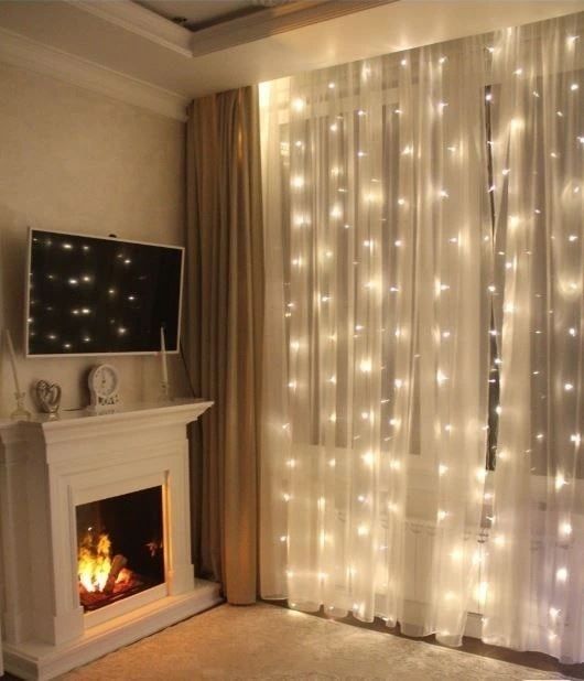 Har xil turdagi Yangi yil chiroqlari+ustanovka