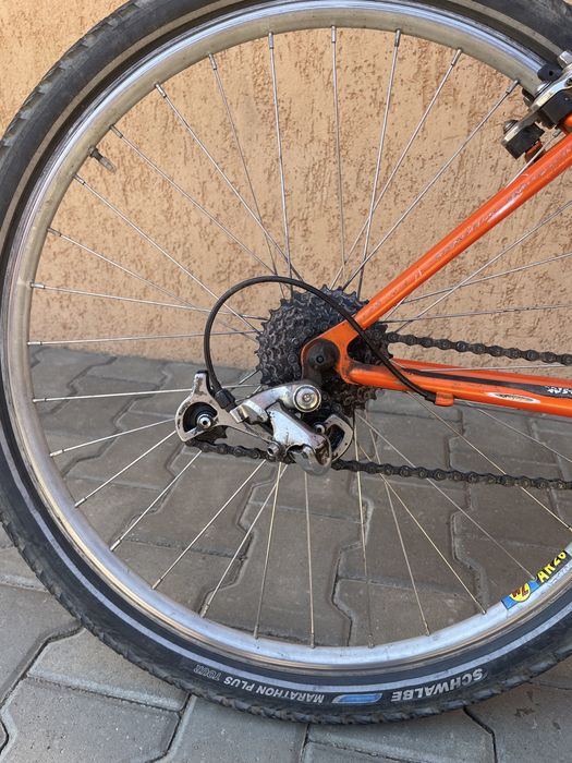 Bicicleta wheeler full-suspension in stare buna,21 de viteze,frane jantă