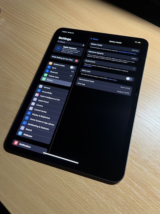 iPad Pro 11” M4 256gb Cellular 100% baterie, garantie