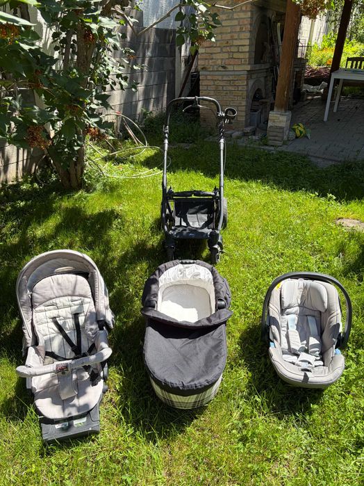 Детская коляска Hartman  + Автокресло Cybex Aton 5 (комплект 3 в 1)