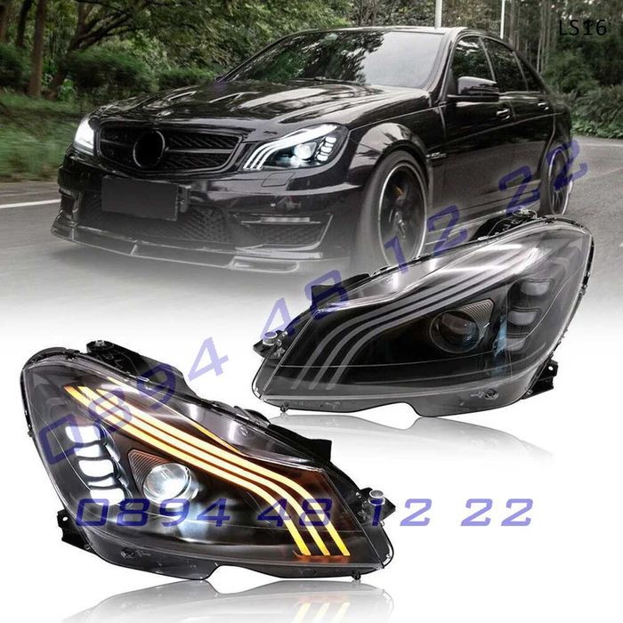Тунинг LED фарове Mercedes C W204 Facelift 11-14 лед мерцедес ц фейс