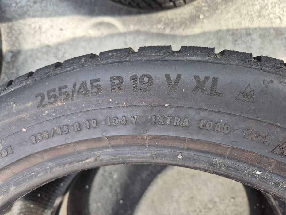 2 Anvelope IARNA M+S - 255/45/19 104V XL - Continental - APP NOI - DOT 2024 !