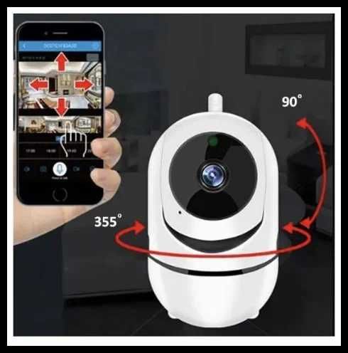 Wifi Смарт камера YCC365+, Бебефон,нощно виждане,сензор движение,звук