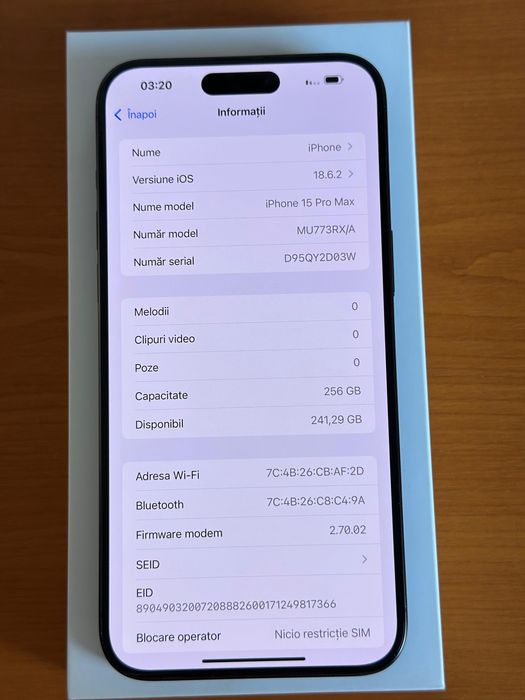 Iphone 15 Pro Max, 256gb - negru