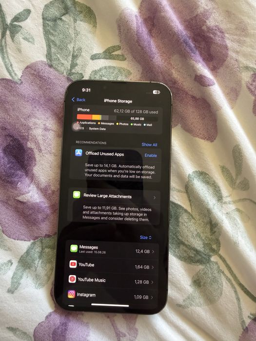 Iphone 13 pro max 128gb 77% battery