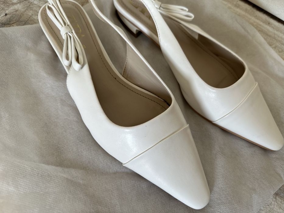 Туфли зара белые