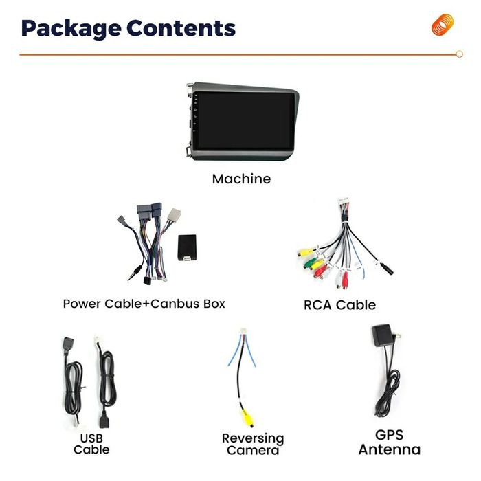 Navigatie Android dedicata HONDA Civic Sedan (2012-2015).