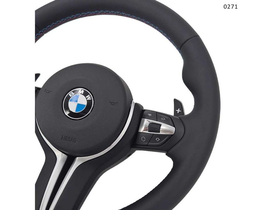 Volan tuning M cu butoane roșii pentru BMW 5 E60/E61  (2003–2005)