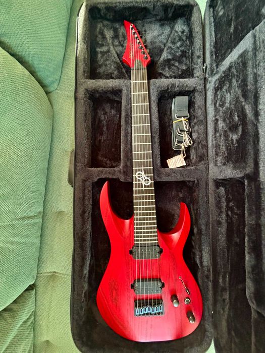 Chitara Electrica Solar Guitars A2.7 Trans Blood Red Matte SK + Case Jackson Softcase