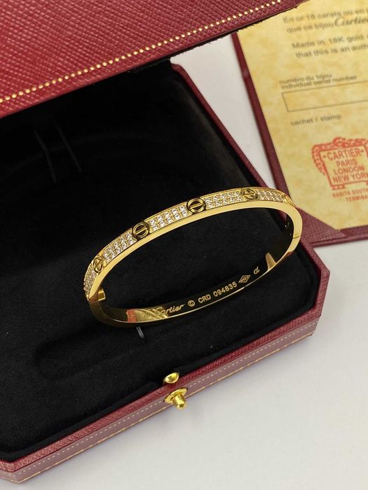 Brățară Cartier LOVE 16 Gold 750 cu diamante