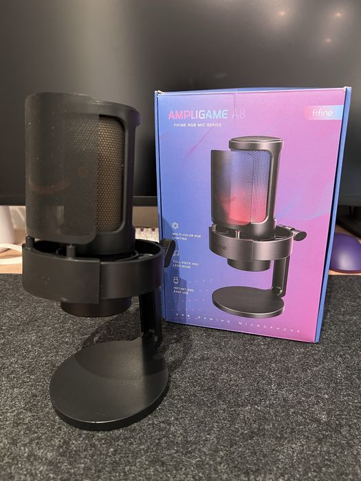 Конденсаторный микрофон Fifine A8 Ampligame с кронштейном в подарок