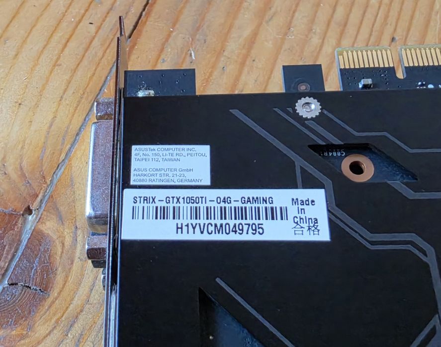 Placa video Asus ROG 1050 Ti 4GB GDDR5