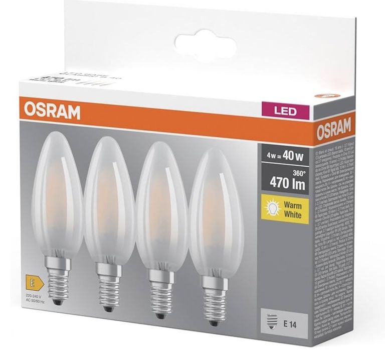 OSRAM LED BASE B40, Pachet Economic cu 4 Becuri