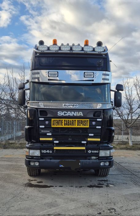 Cap tractor Scania 6×4 suspensie arc, kit hidraulic de basculare/retar