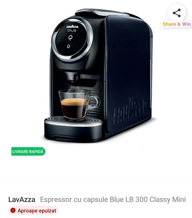 Espresor capsule Lavazza Blue