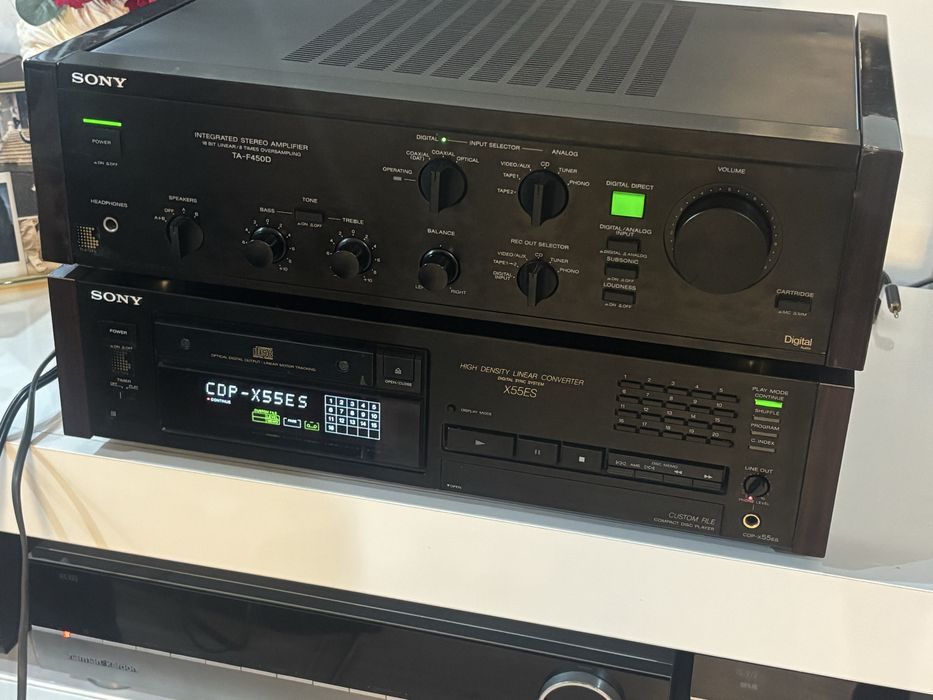 Sony CDP-X55ES si TA-F450D