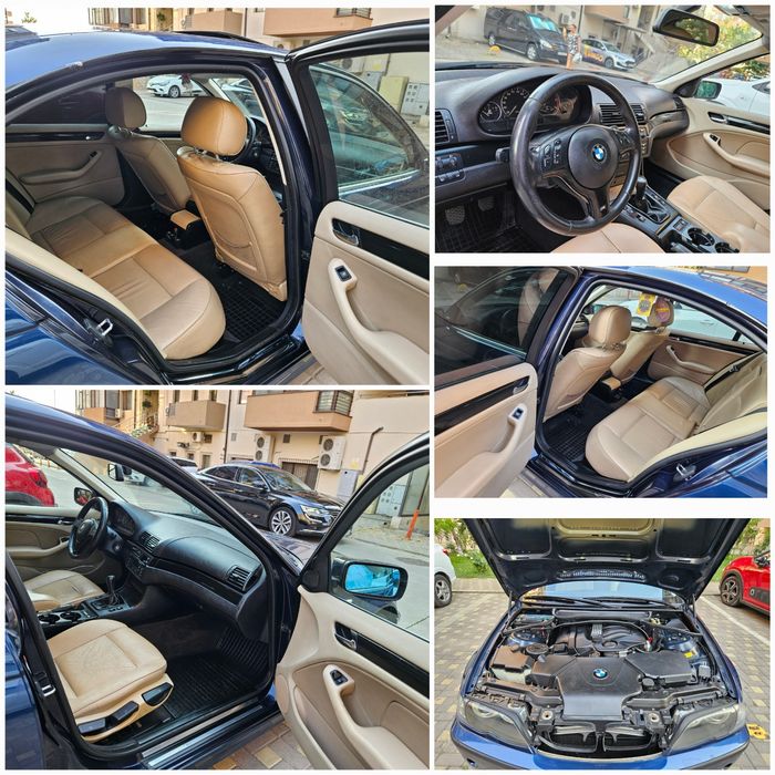 Bmw seria 3 e46 facelift 2.0 150 cp impecabila Interior piele crem  ținută la garaj