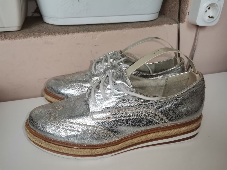 Сребристи Обувки Tamaris 38н.