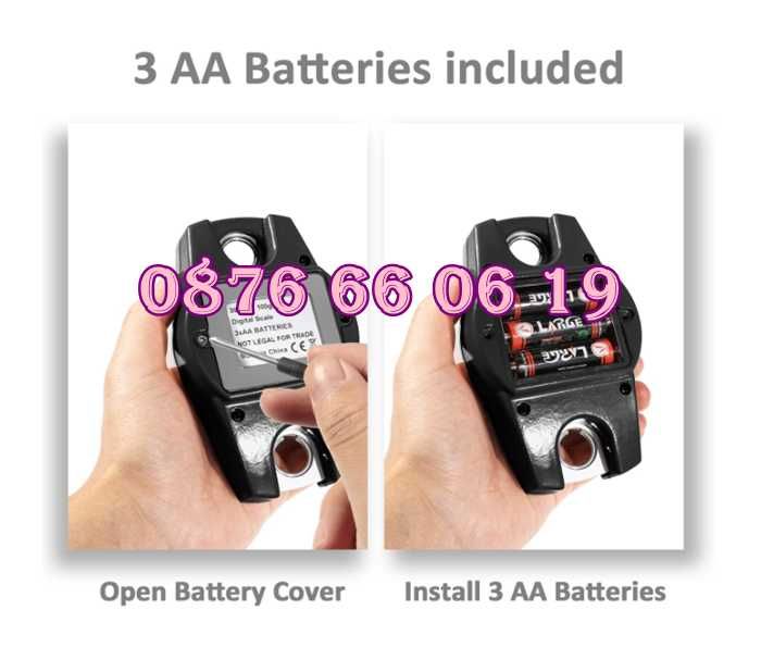 Цифрова висяща кранова везна до 300 кг с LCD дисплей с 3 функции