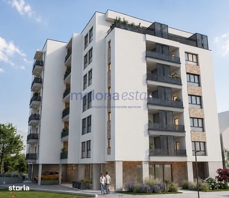 Apartament cu 2 camere, 54 mp utili + Terasa 19,2 mp ,Ansamblu Reziden