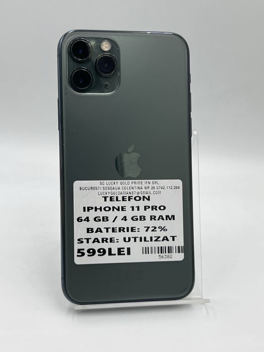 Amanet LuckyGold Colentina / Iphone 11 Pro 64gb/4gb ram 72% baterie #56382
