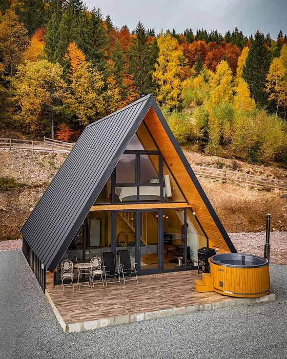 Realizam Case, Cabane stil A-Frame,
