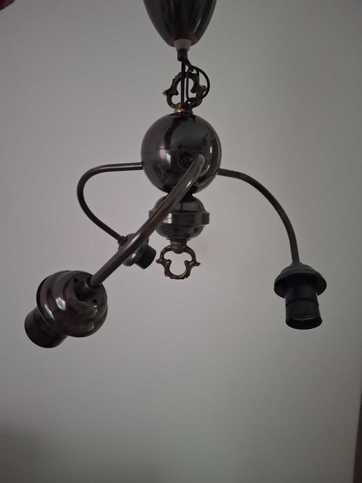 Lustră vintage alamă