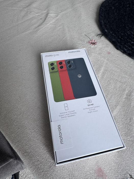 Motorola moto g 06 неразопакован син цвят Tapestry blue 4gb+ 64gb