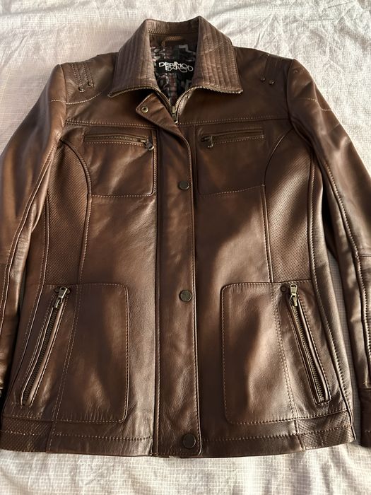 Кафяво кожено яке