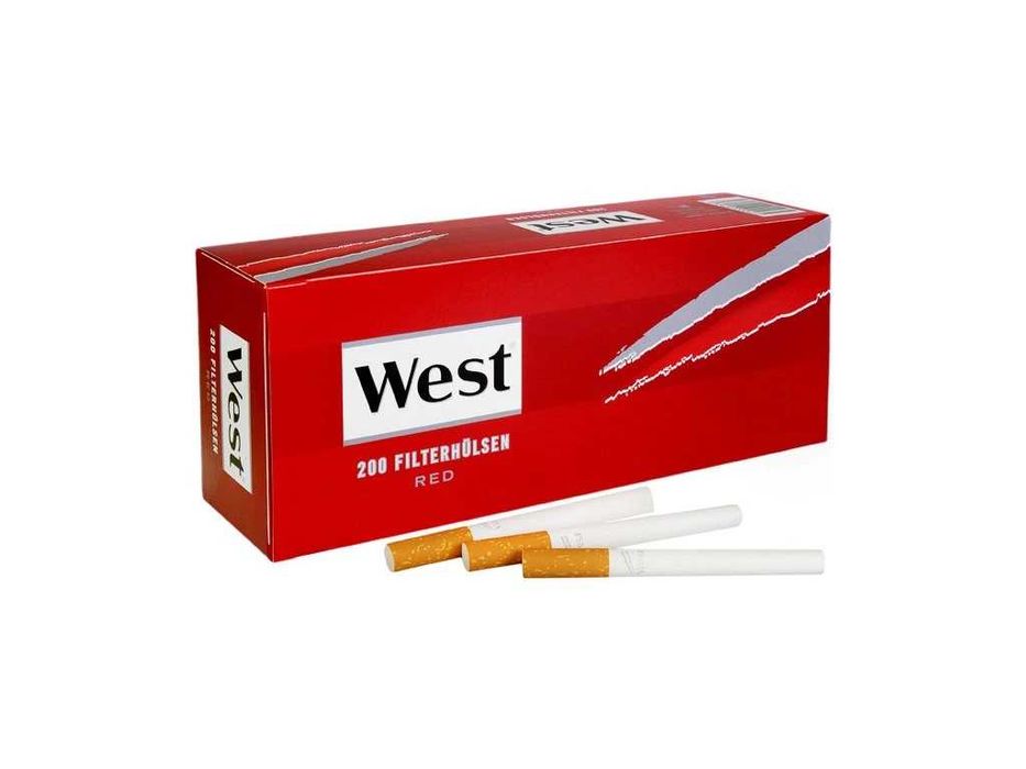 Tuburi tigari West Red 200  pentru injectat tutun