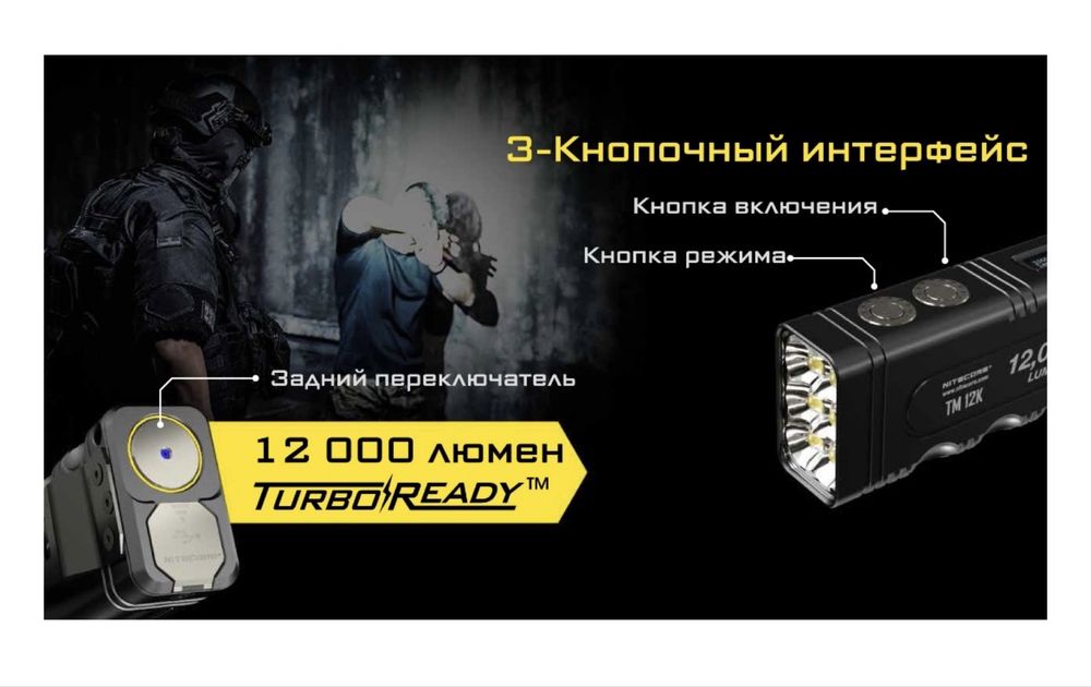 Фонарь Nitecore tm12k