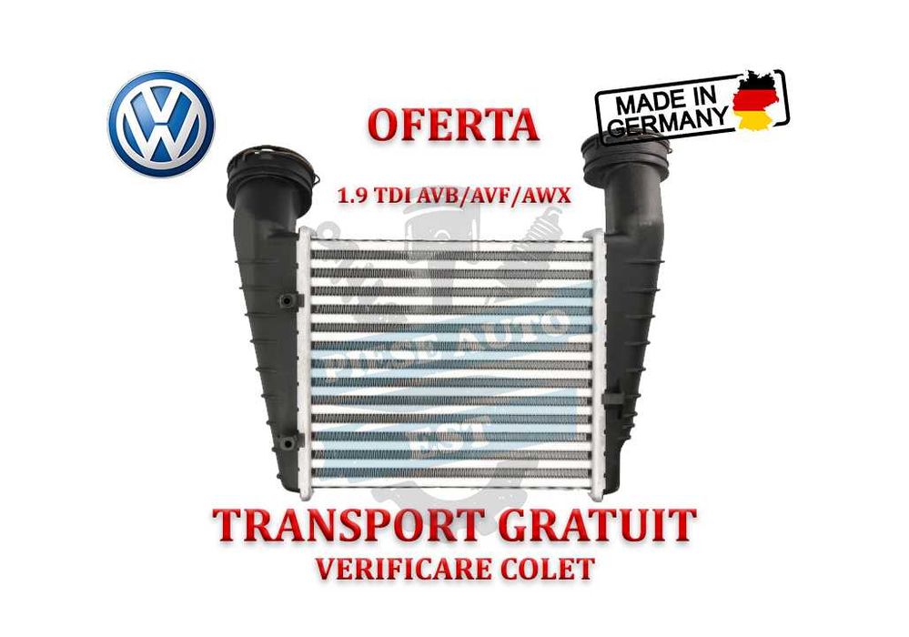 Intercooler VW Passat 1.9 TDI AVB / AVF / AWX + Transport Gratuit